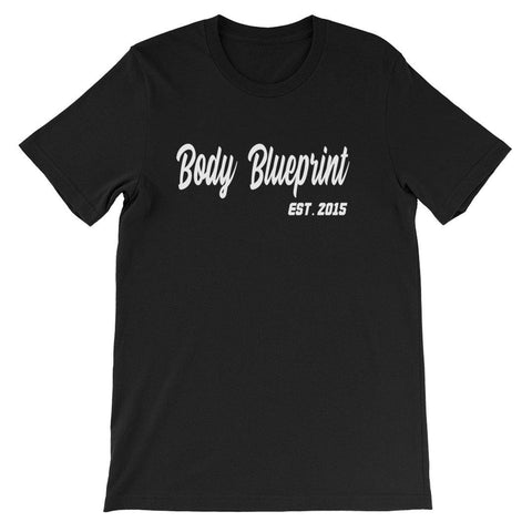 Black- Body Blueprint Athletic T-Shirt